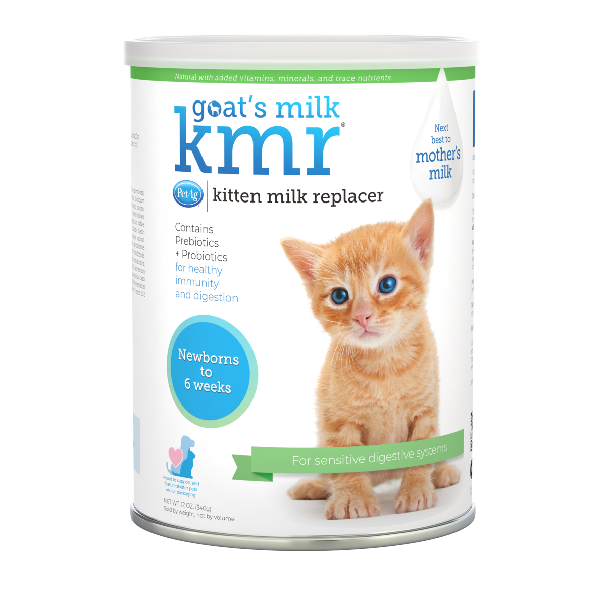 PetAg KMR Kitten Milk Replacer Powder - 5 lbs can